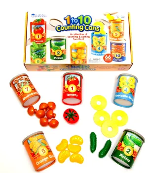 1 to 10 Counting Cans