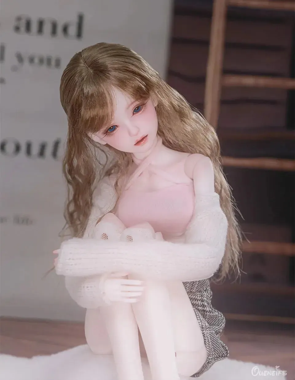 1/4 Luna BJD Doll - Korean Girl Group Model with Movable Joints & Professional Faceup