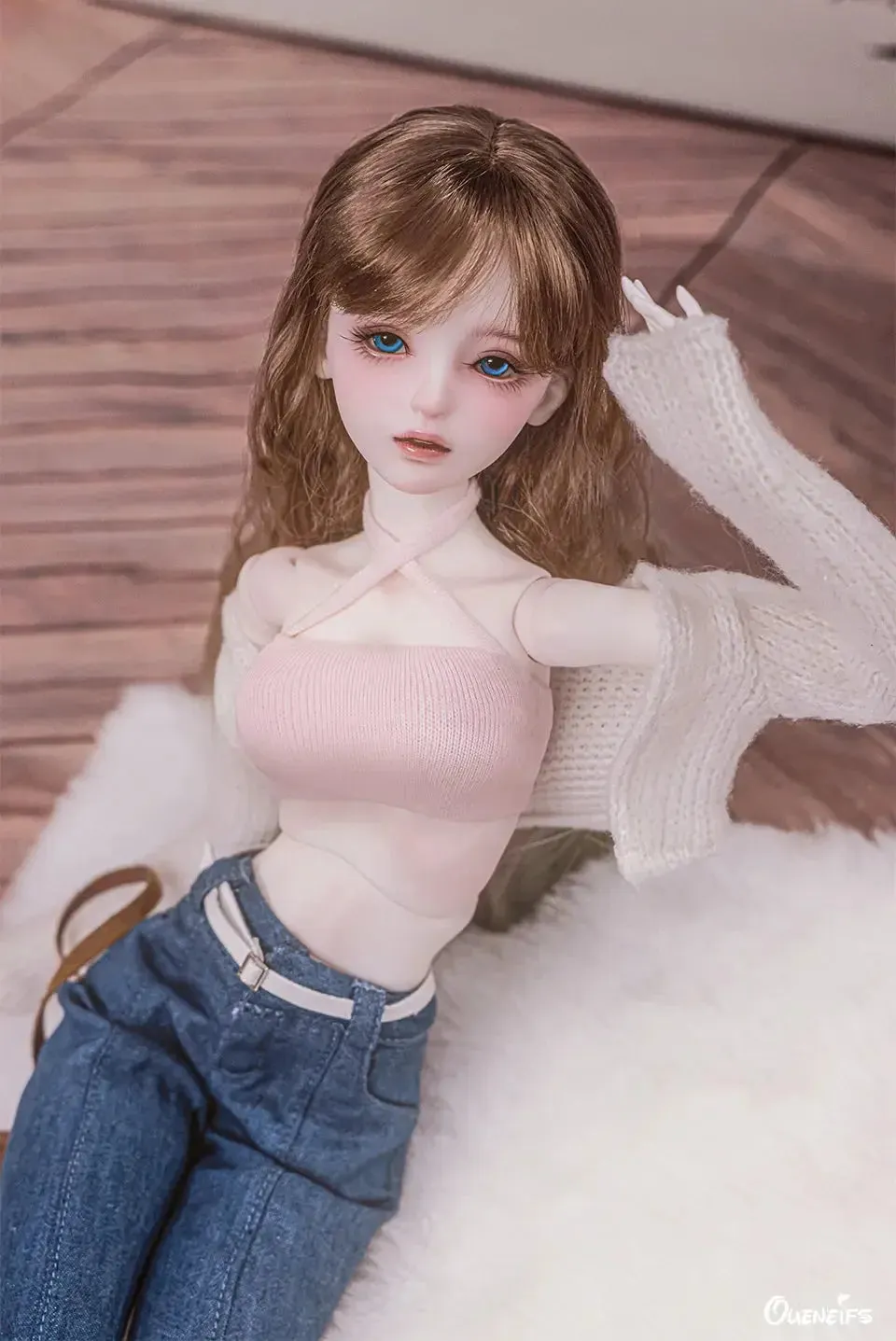 1/4 Luna BJD Doll - Korean Girl Group Model with Movable Joints & Professional Faceup