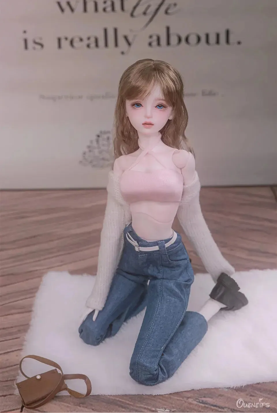 1/4 Luna BJD Doll - Korean Girl Group Model with Movable Joints & Professional Faceup
