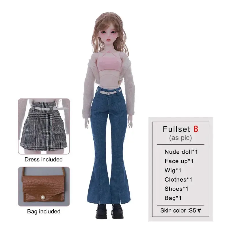 1/4 Luna BJD Doll - Korean Girl Group Model with Movable Joints & Professional Faceup