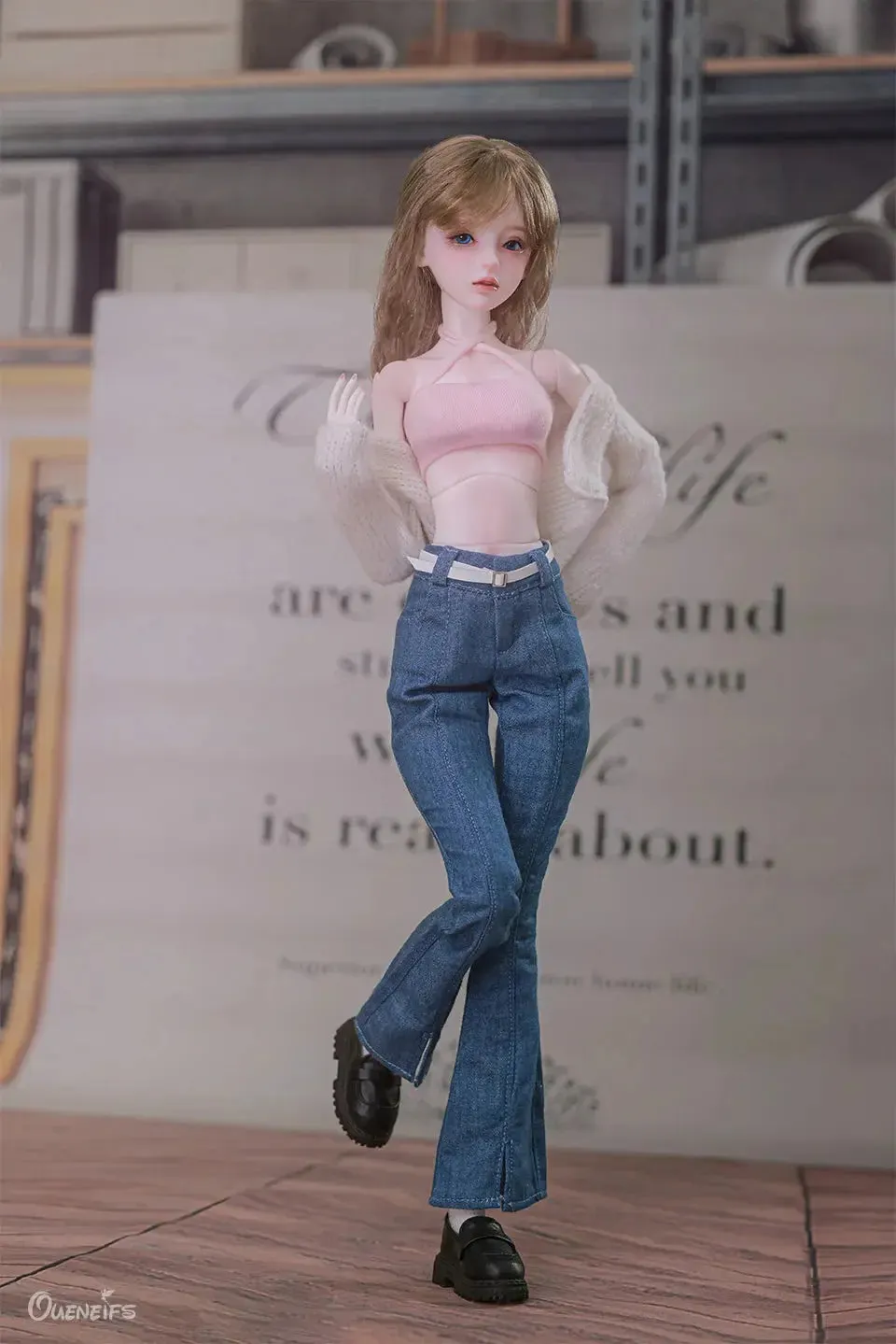 1/4 Luna BJD Doll - Korean Girl Group Model with Movable Joints & Professional Faceup