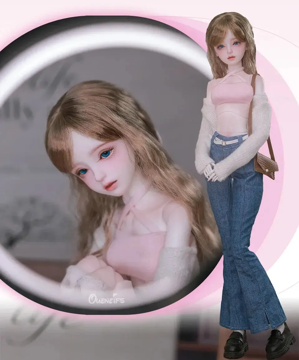 1/4 Luna BJD Doll - Korean Girl Group Model with Movable Joints & Professional Faceup