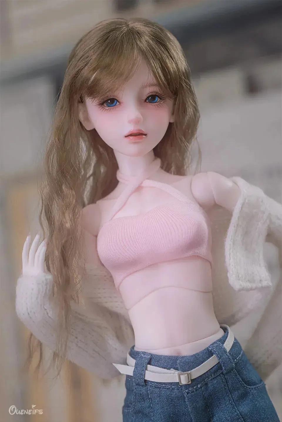 1/4 Luna BJD Doll - Korean Girl Group Model with Movable Joints & Professional Faceup