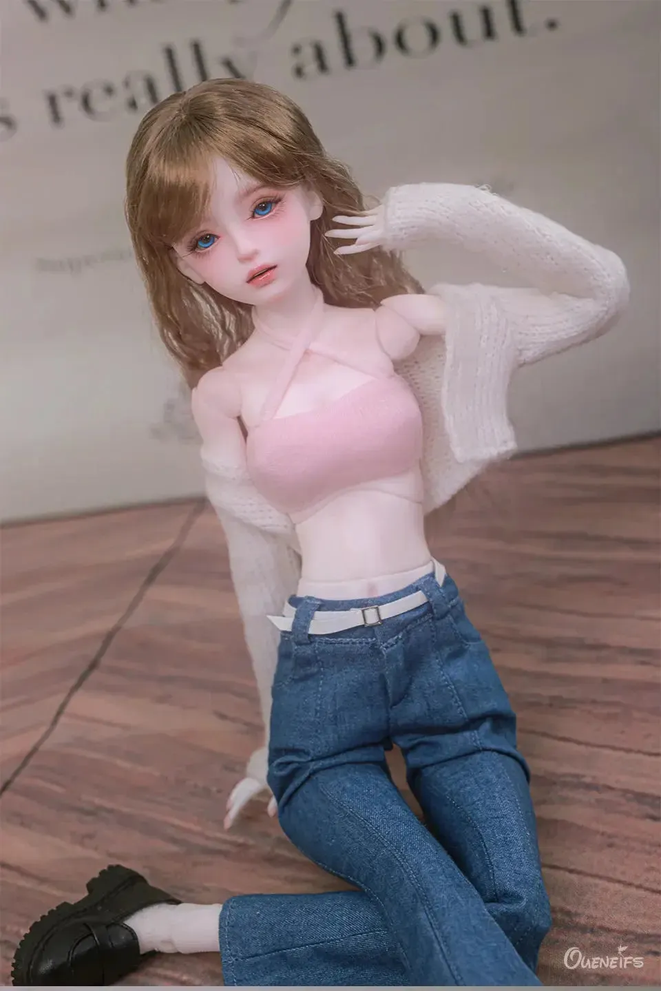 1/4 Luna BJD Doll - Korean Girl Group Model with Movable Joints & Professional Faceup