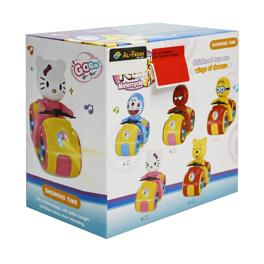 2107-2B SPIDERMAN STUNT BIKE B/O IR ( 18M)