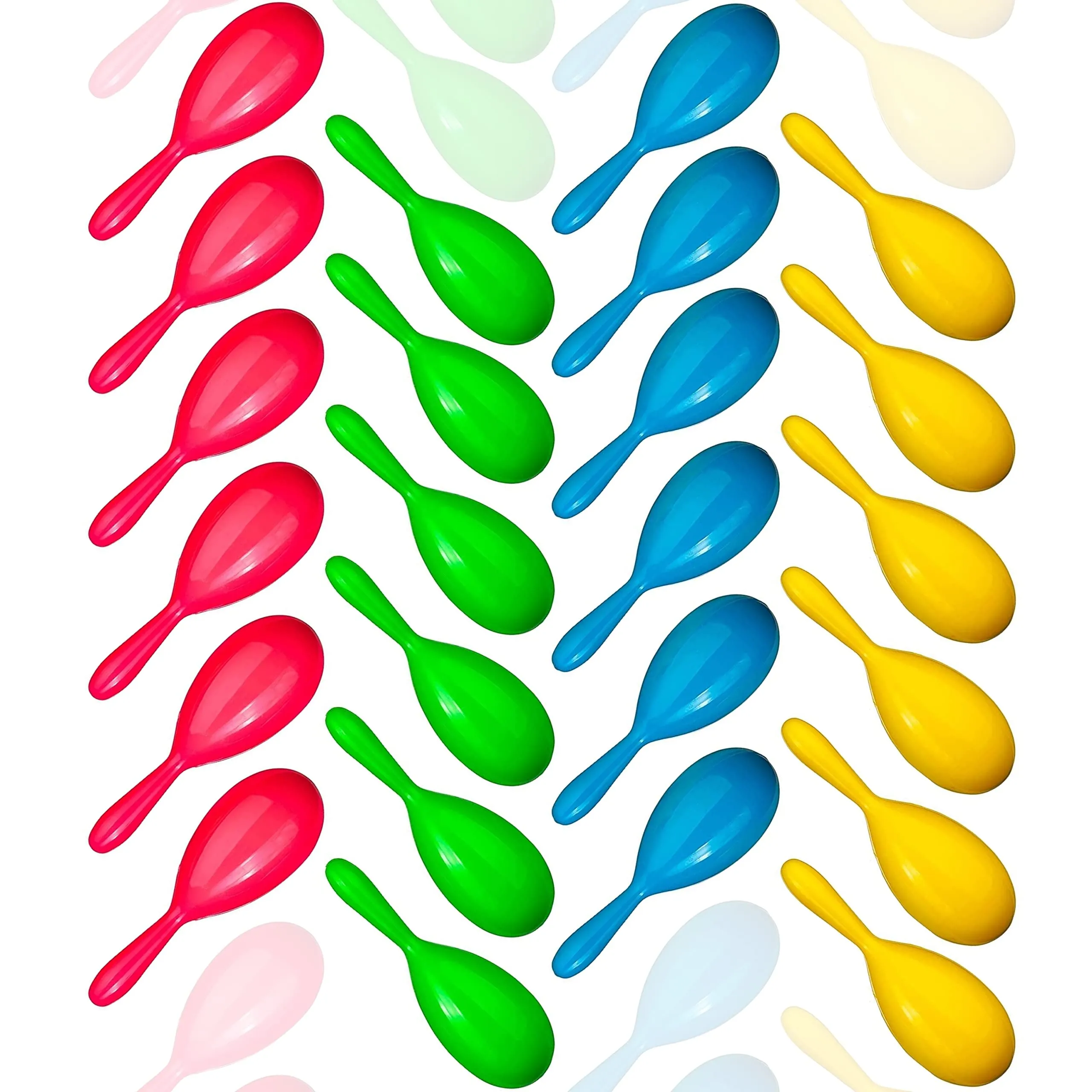 Add Life To The Party! 24 Neon Maracas, Adorable Party Favors, Noisemaker For Birthday