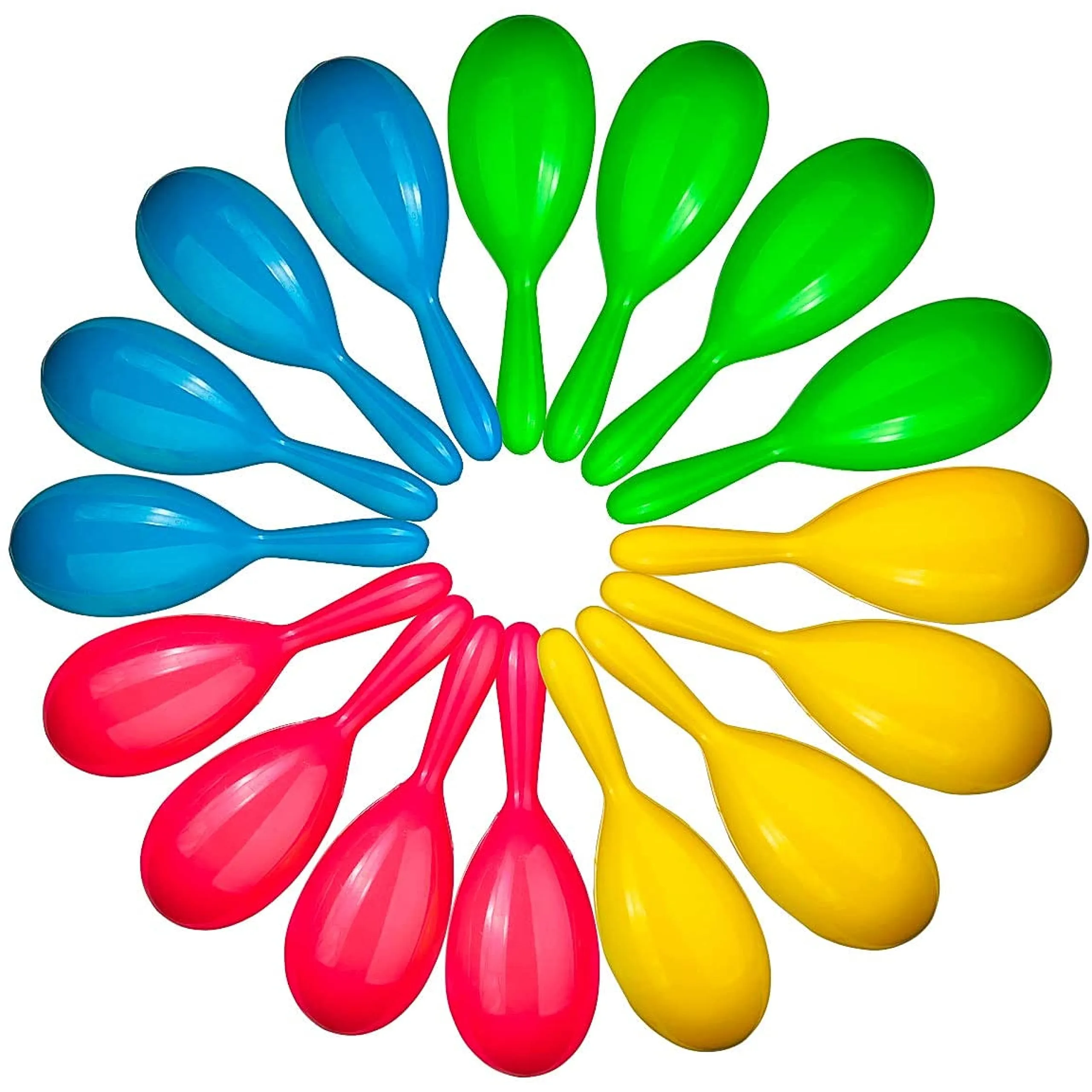 Add Life To The Party! 24 Neon Maracas, Adorable Party Favors, Noisemaker For Birthday