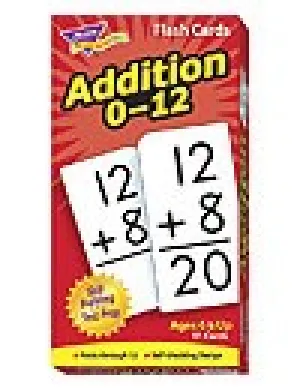 Addition 0-12 Flash Cards