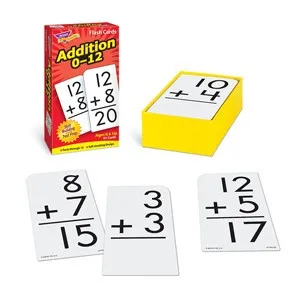 Addition 0-12 Flash Cards