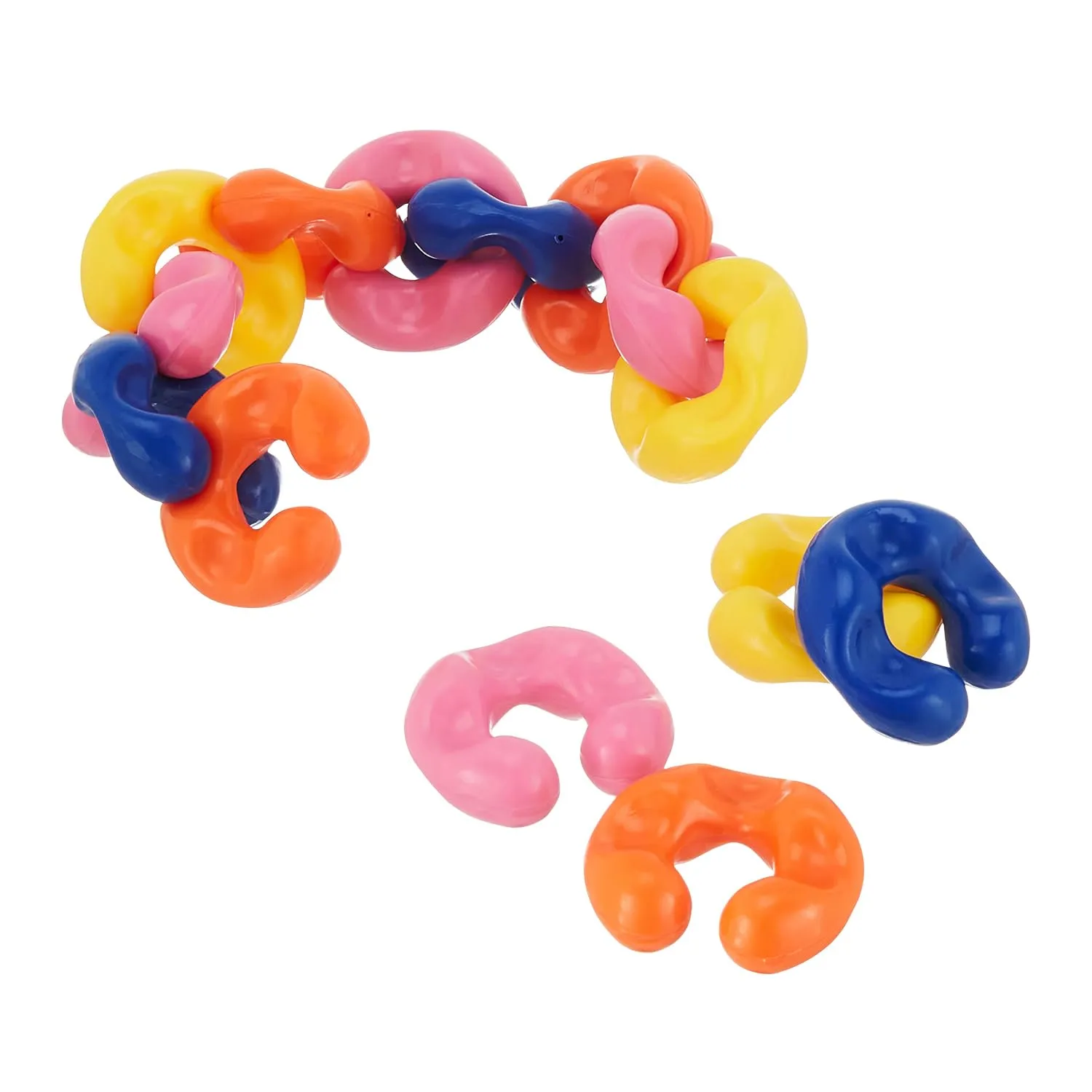 Amazon Brand - Jam & Honey 14 Chain Links for Kids | Interactive Educational Toy for Infants and Pre-Schoolers, Assorted