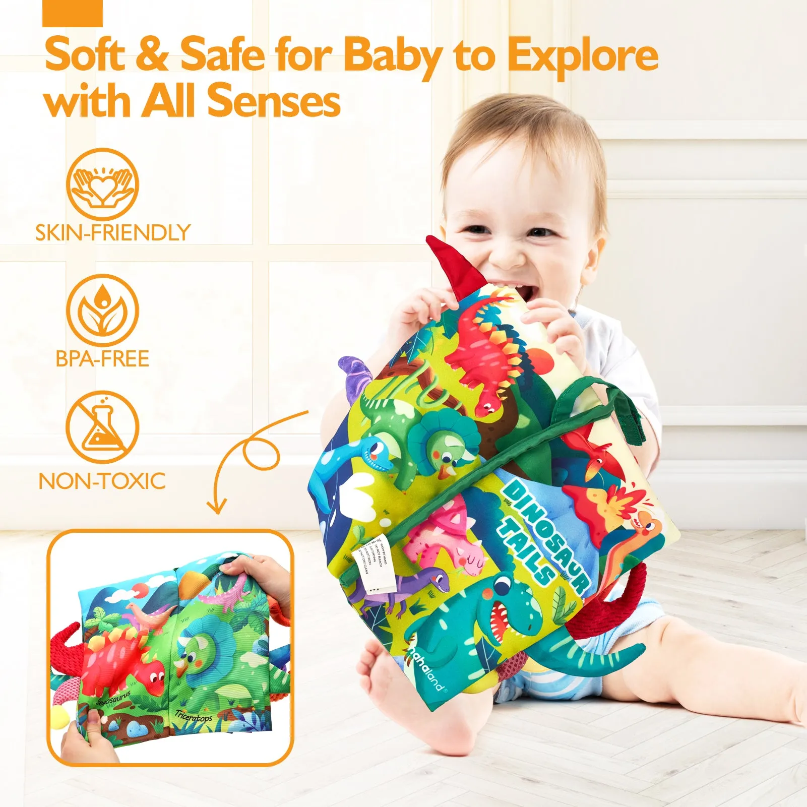Baby Books 0-6 Months Tummy Time Toys