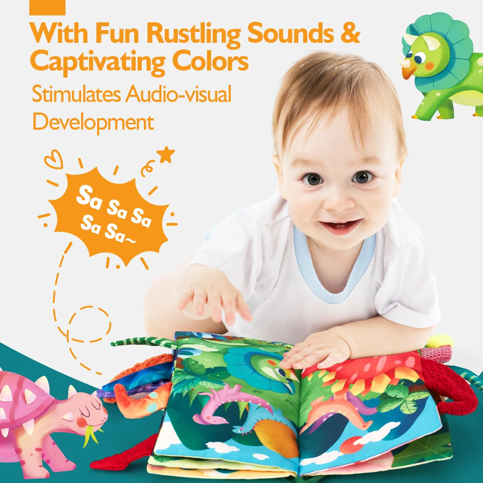 Baby Books 0-6 Months Tummy Time Toys