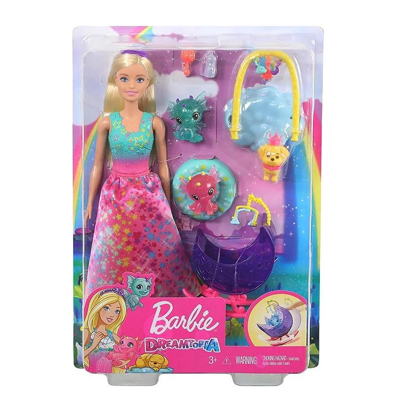Barbie Dreamtopia Dragon Nursery Playset with Princess Doll and Accessories