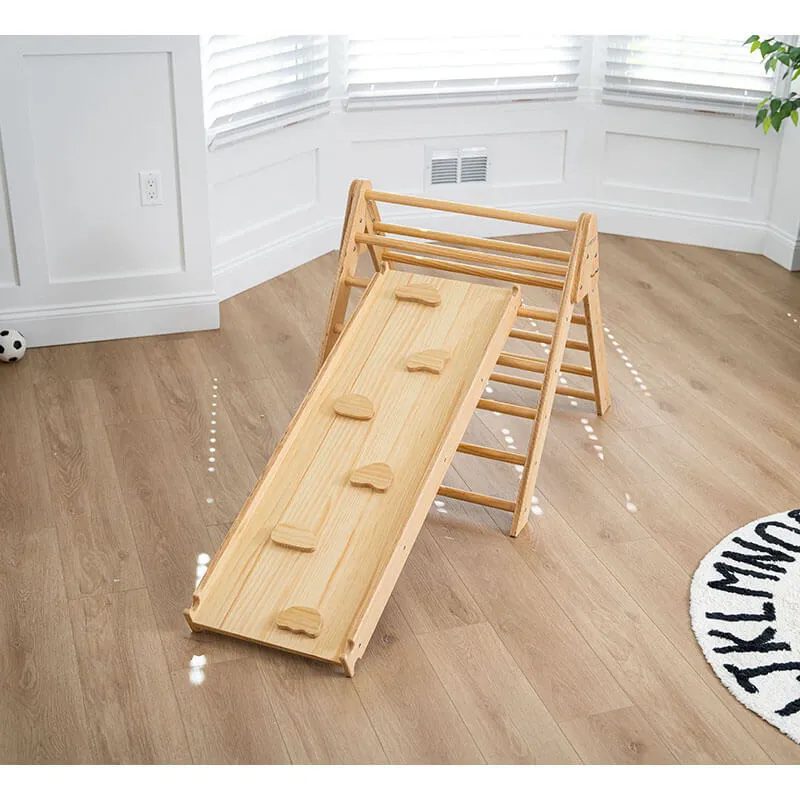 Bazel - Pikler 6-in-1  Climber with Rocker Arch and Slide Set