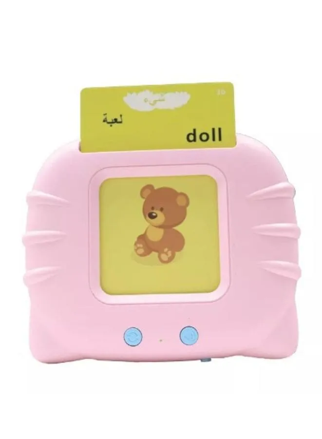 (Bilingual) Arabic and English Learning Audible Toy with Flash Cards for Kids Ages 3-6
