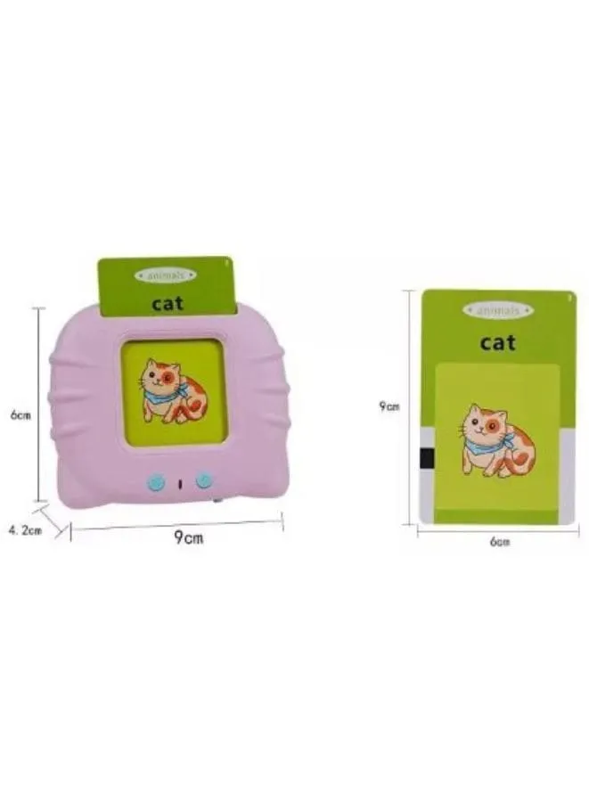 (Bilingual) Arabic and English Learning Audible Toy with Flash Cards for Kids Ages 3-6