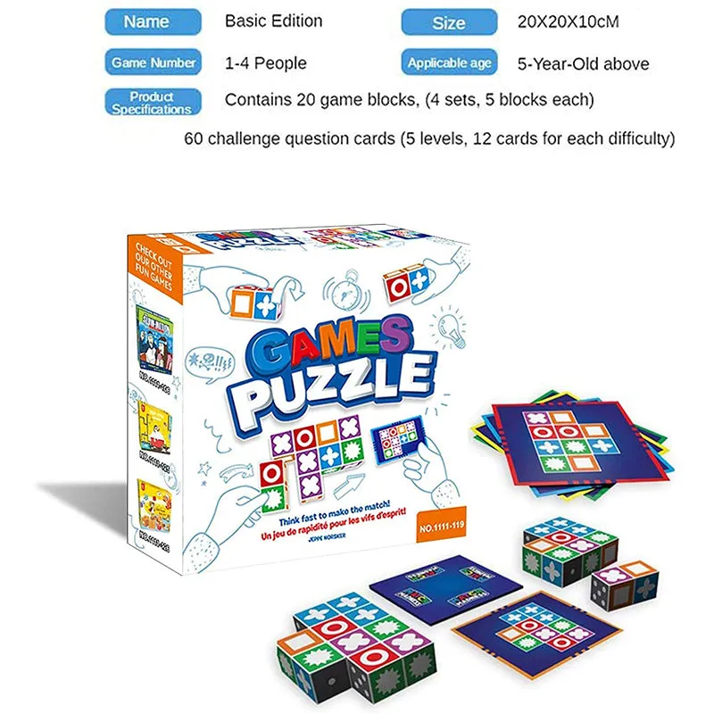 Children's Early Education Logic Matching Game Parent-child Interactive Toy