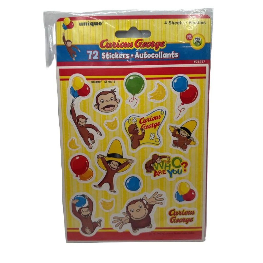 Curious George Sticker Pack