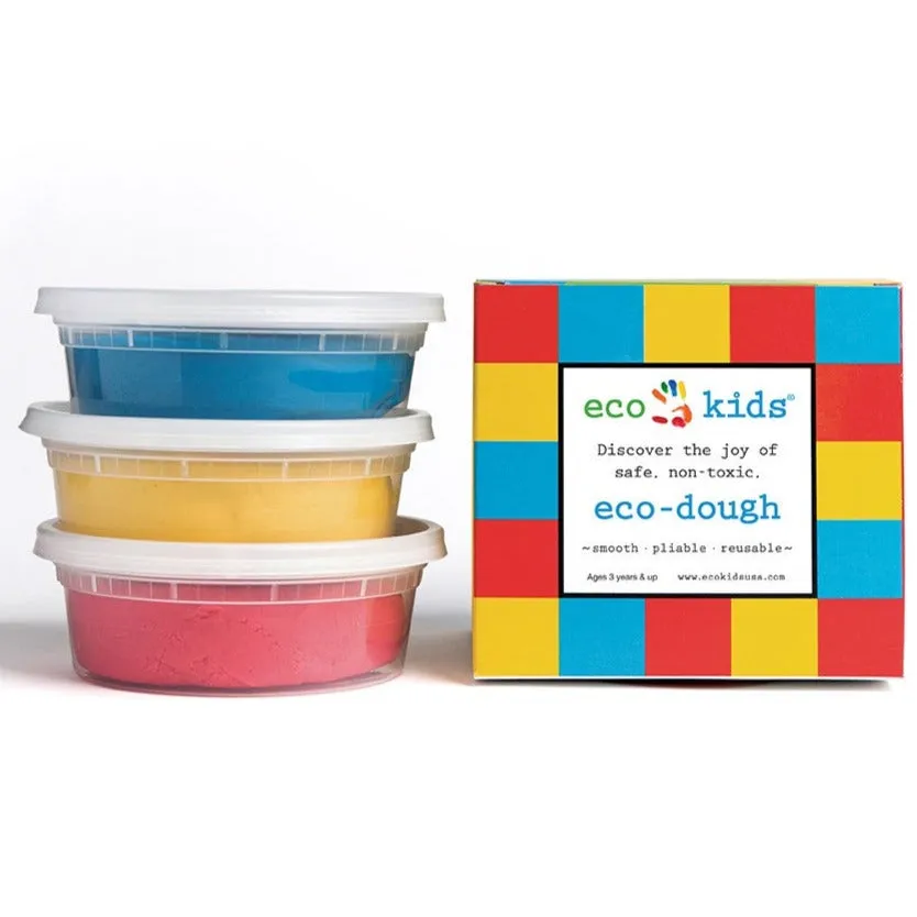 Eco-Kids - Ensemble de Pâte à Modeler - Couleurs Primaires||Eco-Kids - Pack of Eco-Dough