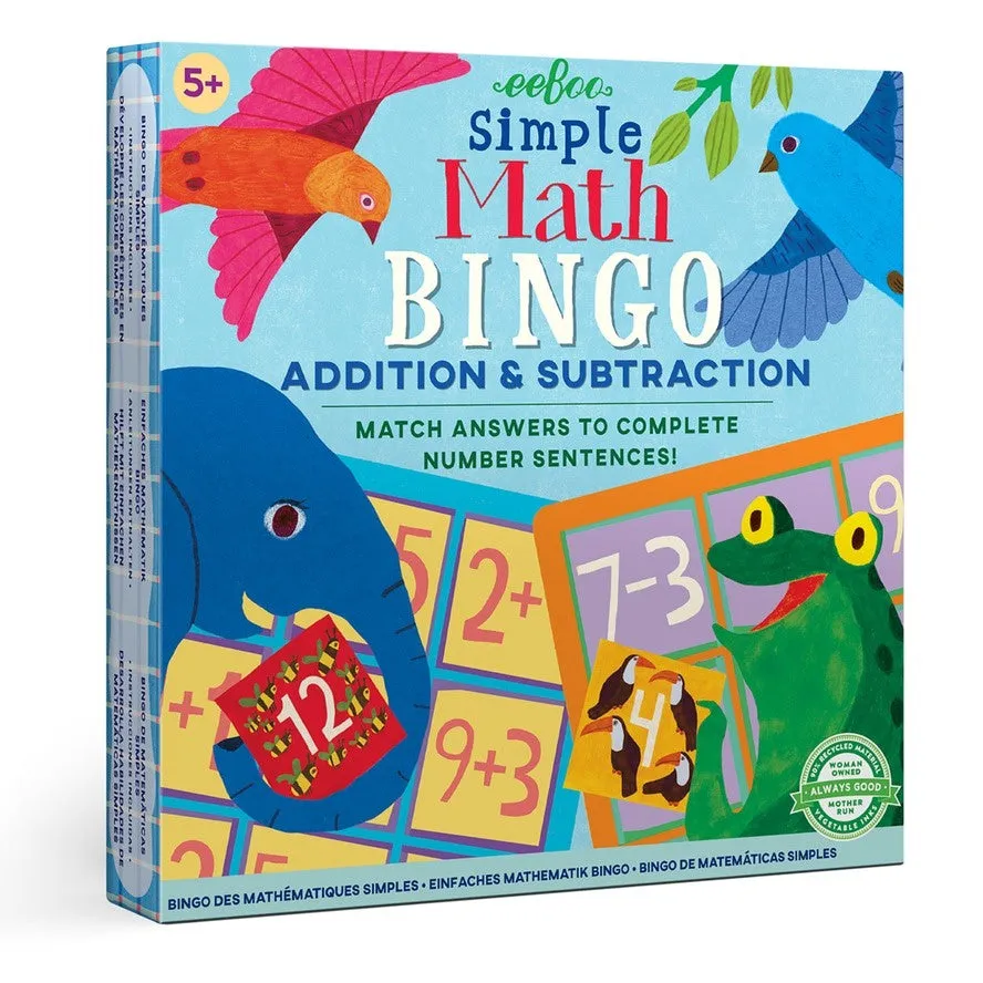 Eeboo Simple Math Bingo
