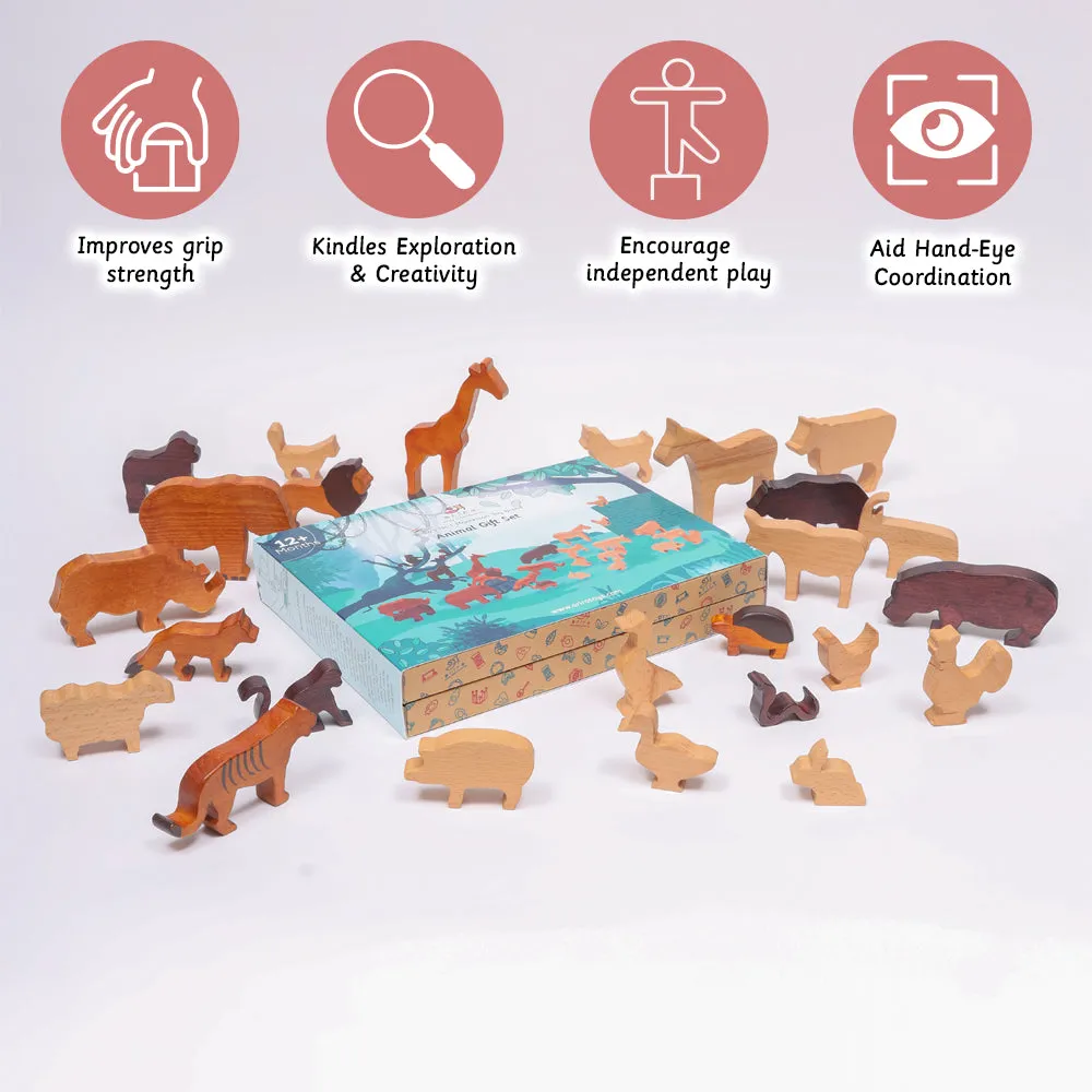 Farm & Wild Animals Gift Set (25 Nos)