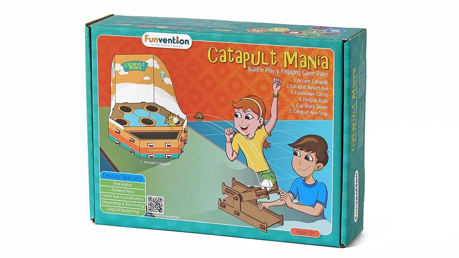 Funvention Catapult Mania - 6 in 1 DIY Catapult Game