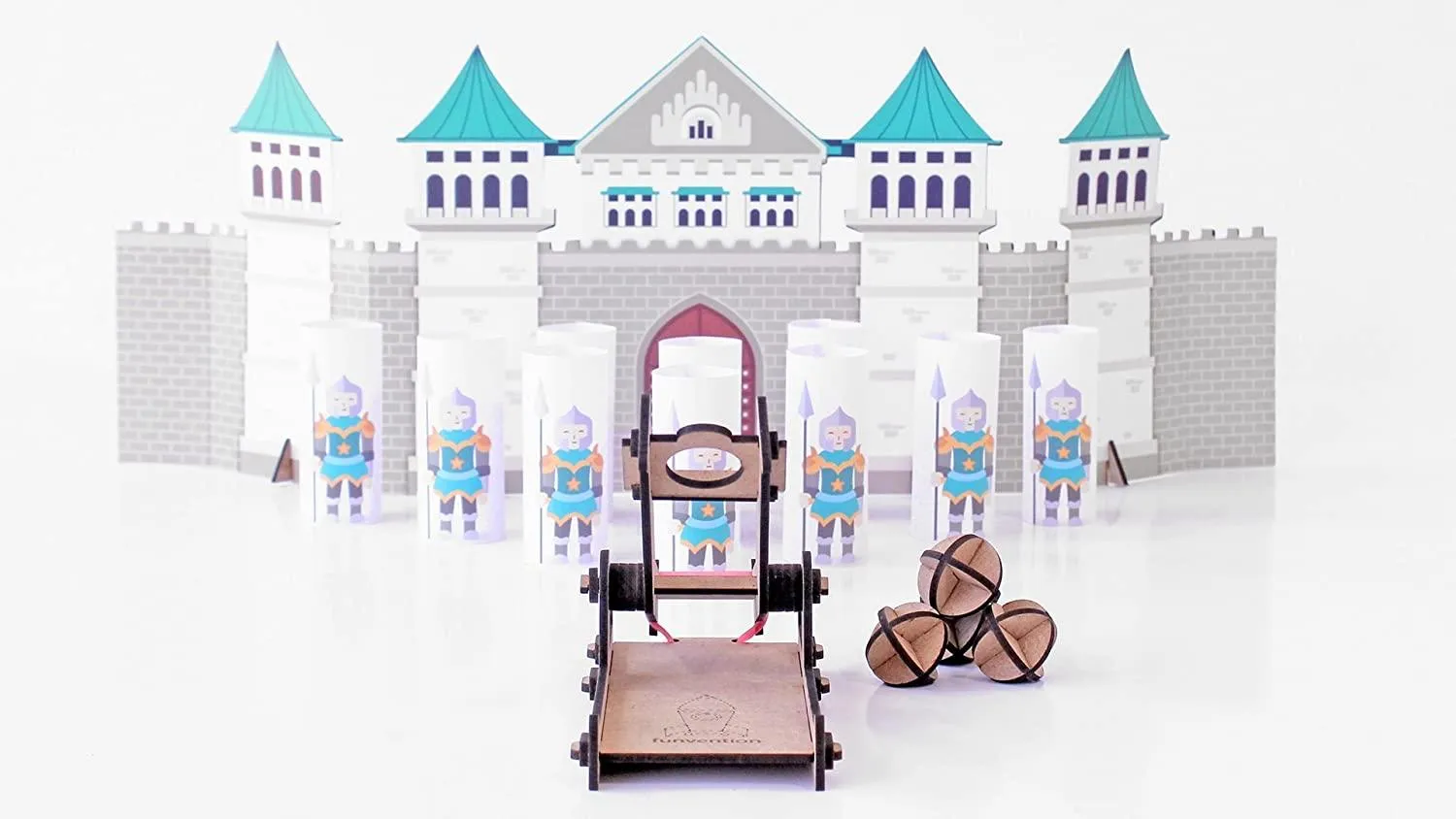 Funvention Catapult Mania - 6 in 1 DIY Catapult Game