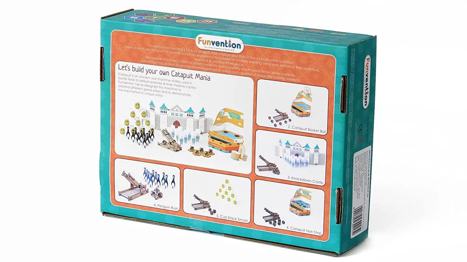 Funvention Catapult Mania - 6 in 1 DIY Catapult Game