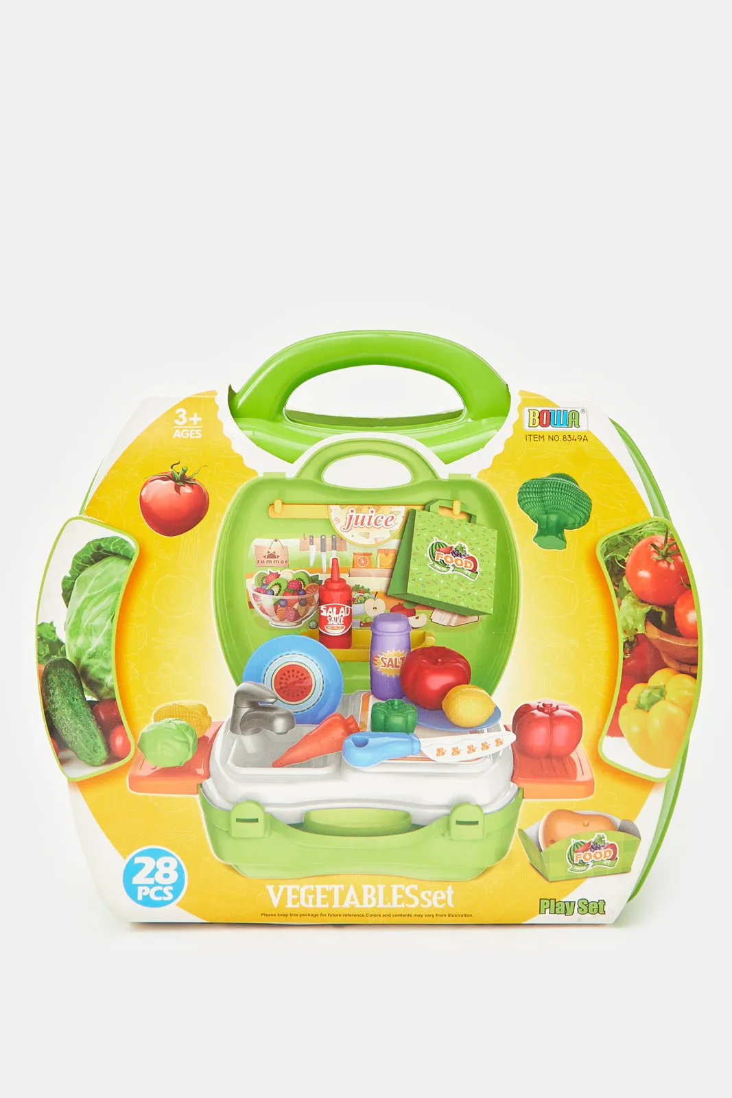 Girls Green Vege Table Toy