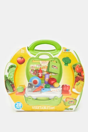Girls Green Vege Table Toy