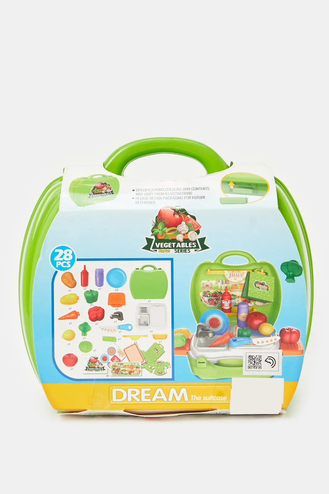 Girls Green Vege Table Toy