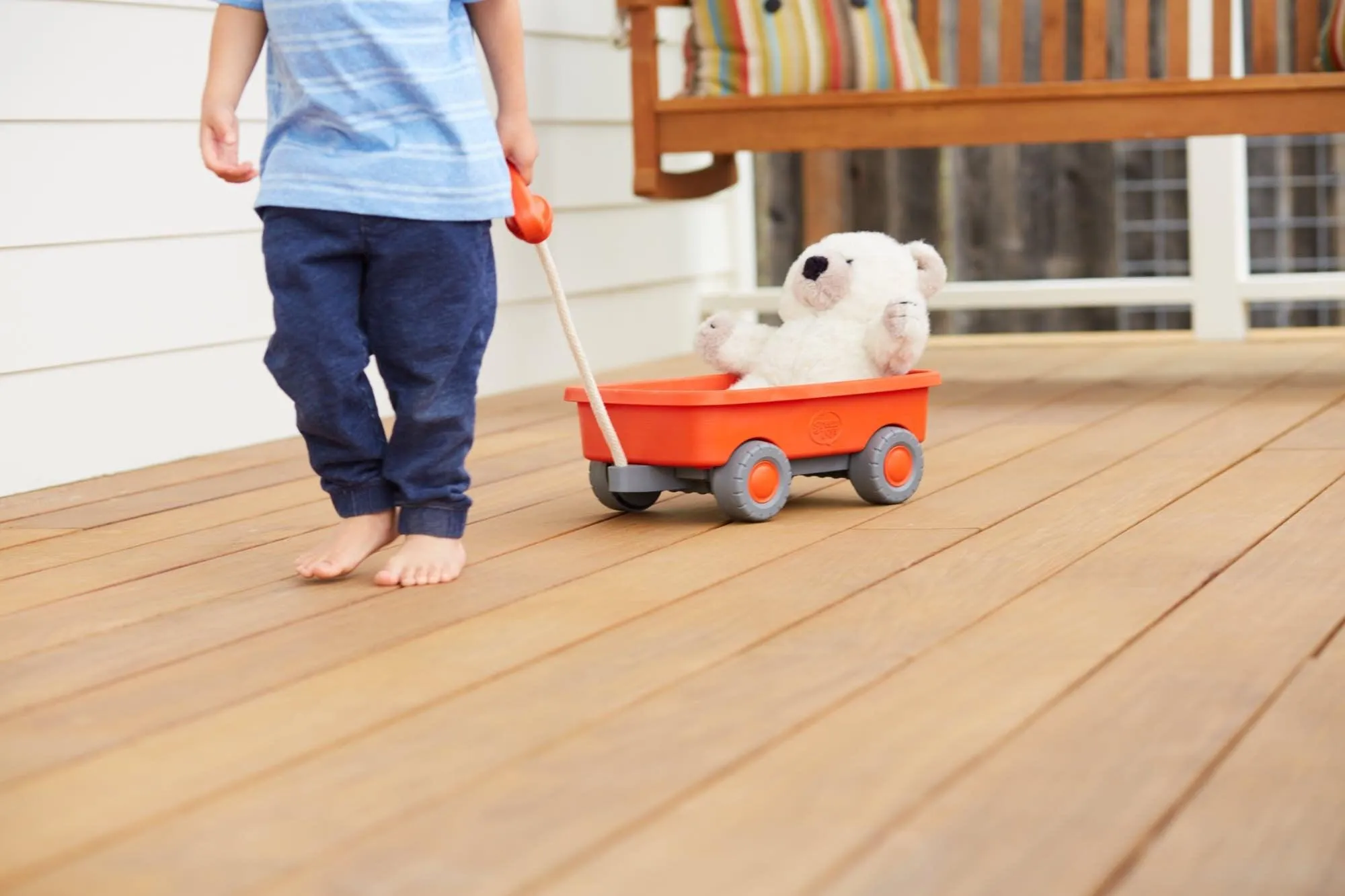Green Toys - Orange Toy Wagon