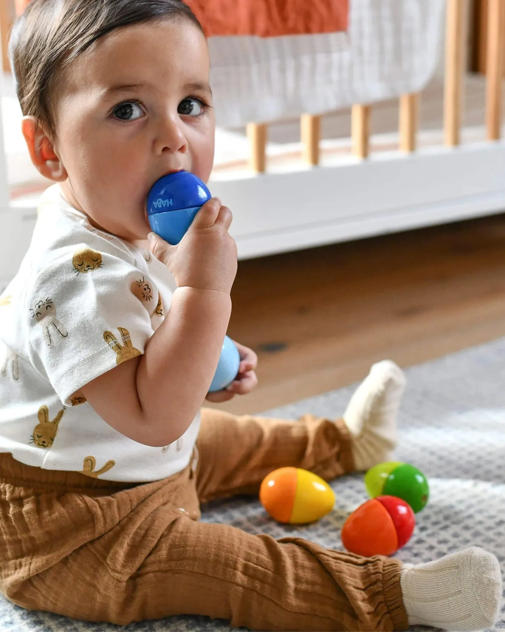HABA Wooden Musical Eggs - Set of 5
