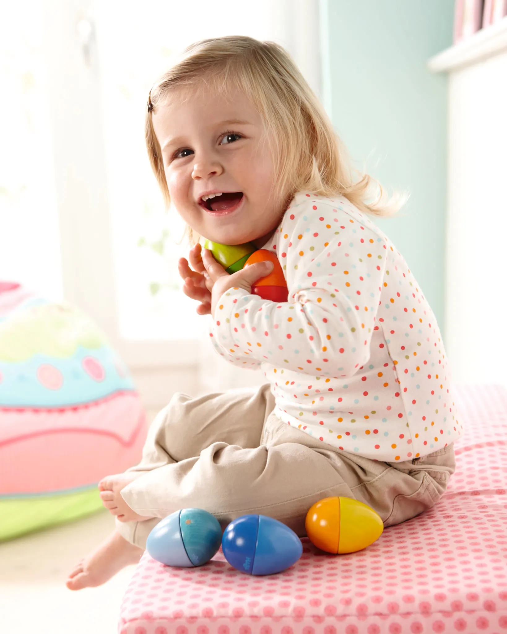 HABA Wooden Musical Eggs - Set of 5