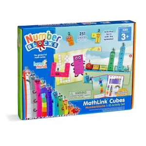 Hand2Mind Number Blocks MathLink Cubes 1-10 Activity Set