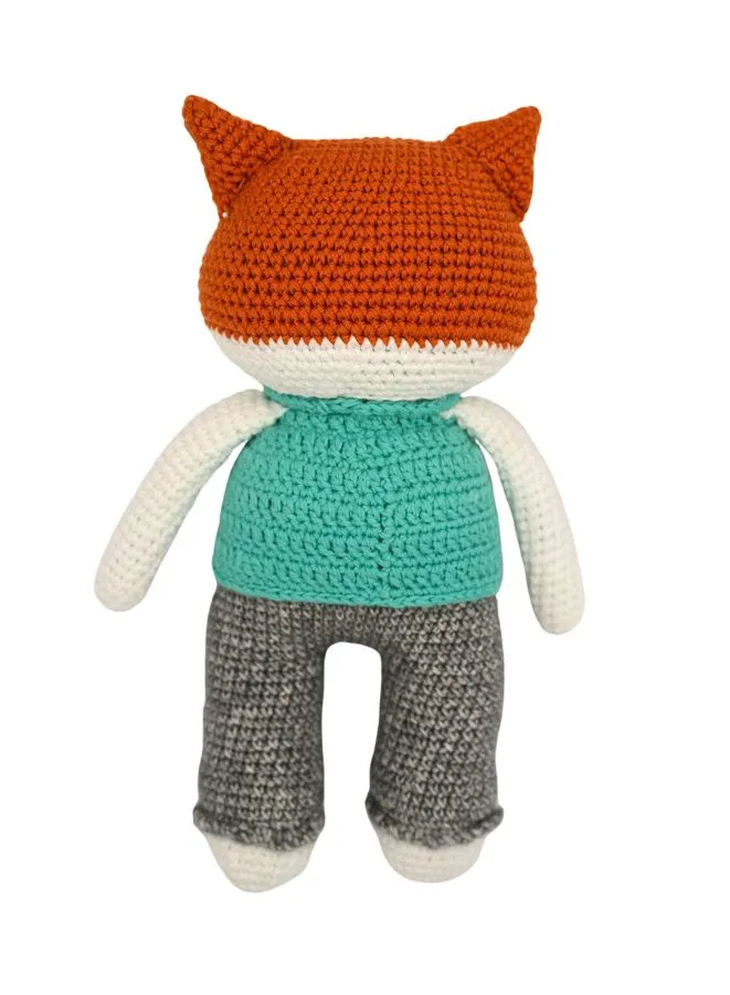 Handmade Natural Cotton Crochet Cat Toy Doll for Kids and Adults, Cat C, 25cm