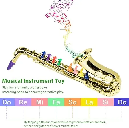 Kids Jazz Saxophone Musical Instrument Toy