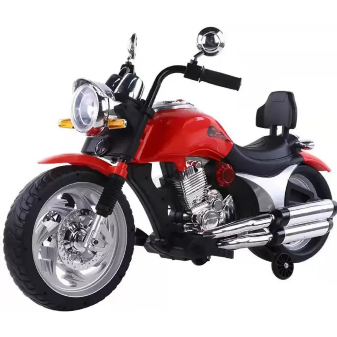 Kids ride on battery motorbike for 2-8years old child big wheels bike, electric bike red colour for kids