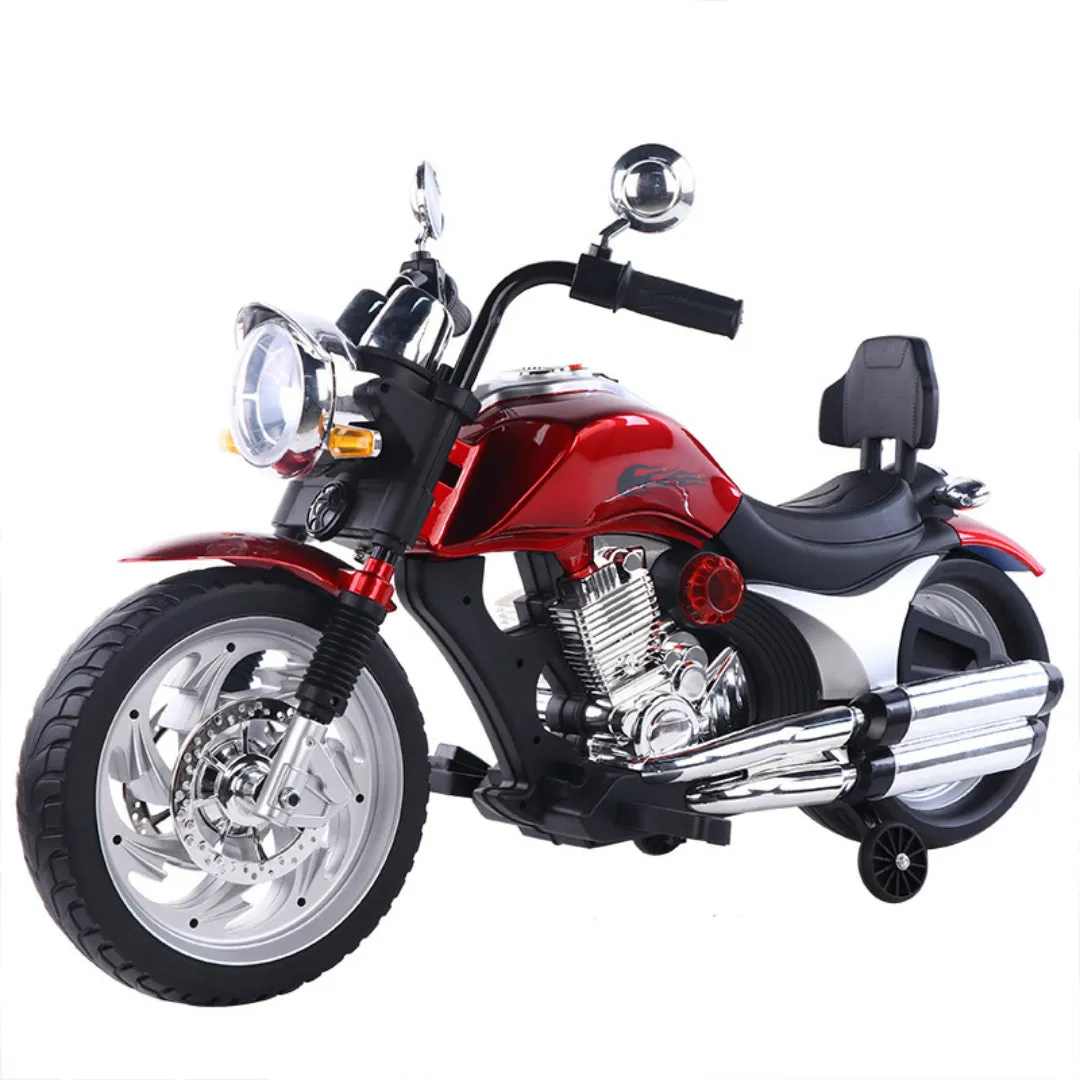 Kids ride on battery motorbike for 2-8years old child big wheels bike, electric bike red colour for kids