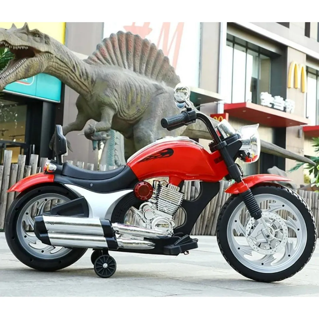 Kids ride on battery motorbike for 2-8years old child big wheels bike, electric bike red colour for kids