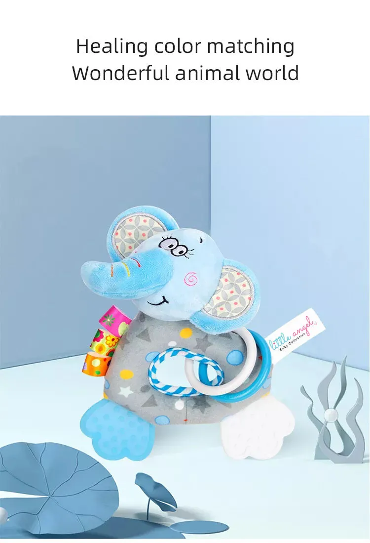 Little Angel Baby Rattles Animal (Blue)