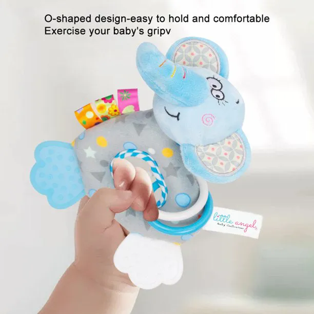 Little Angel Baby Rattles Animal (Blue)