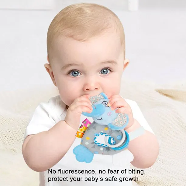 Little Angel Baby Rattles Animal (Blue)