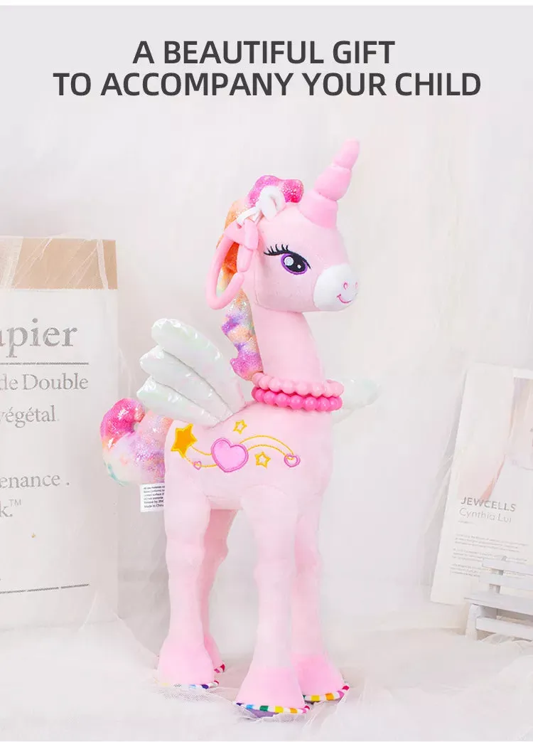 Little Angel Pink Standing Flying Horse