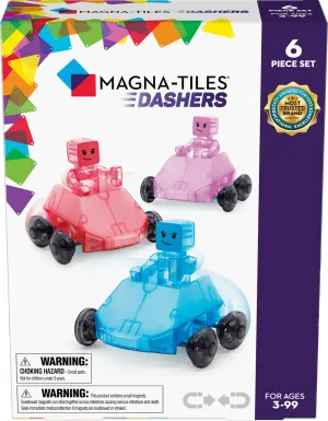 Magna Tiles Dashers 6 Piece Set - Magnetic Building Toys