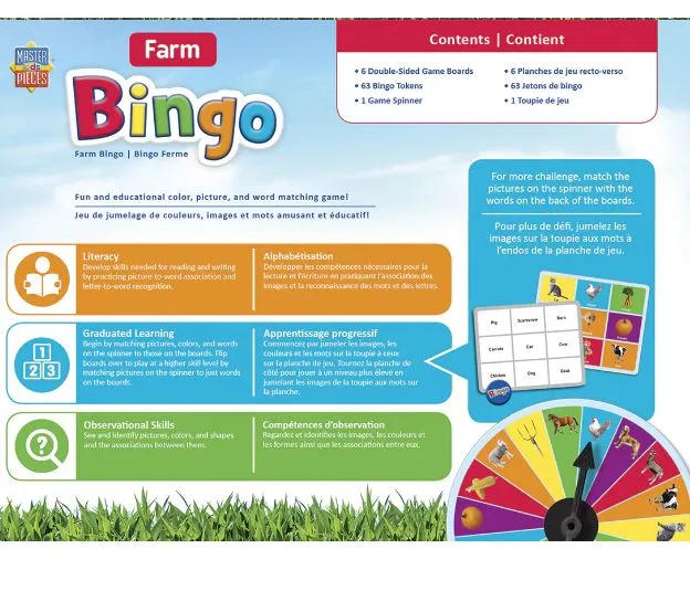 MasterPieces Farm Bingo