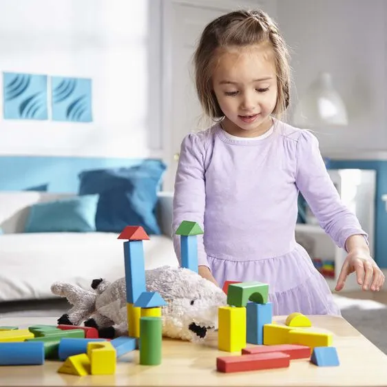Melissa & Doug 100 Piece Classic Wood Blocks Set