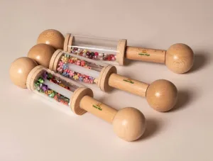 Mini Wooden Rattle Rollers set of 3