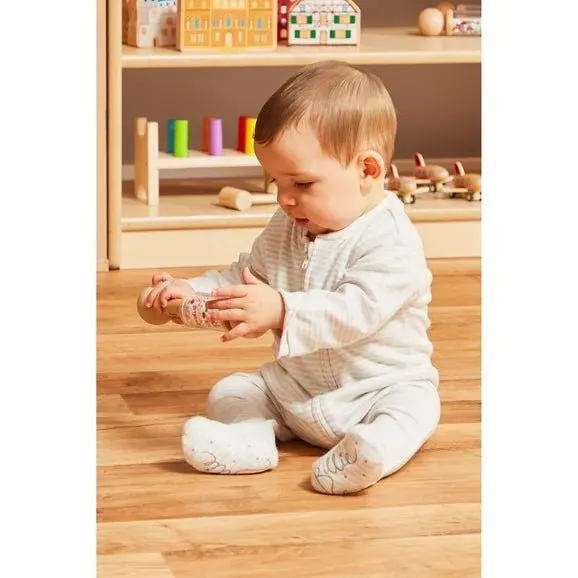 Mini Wooden Rattle Rollers set of 3